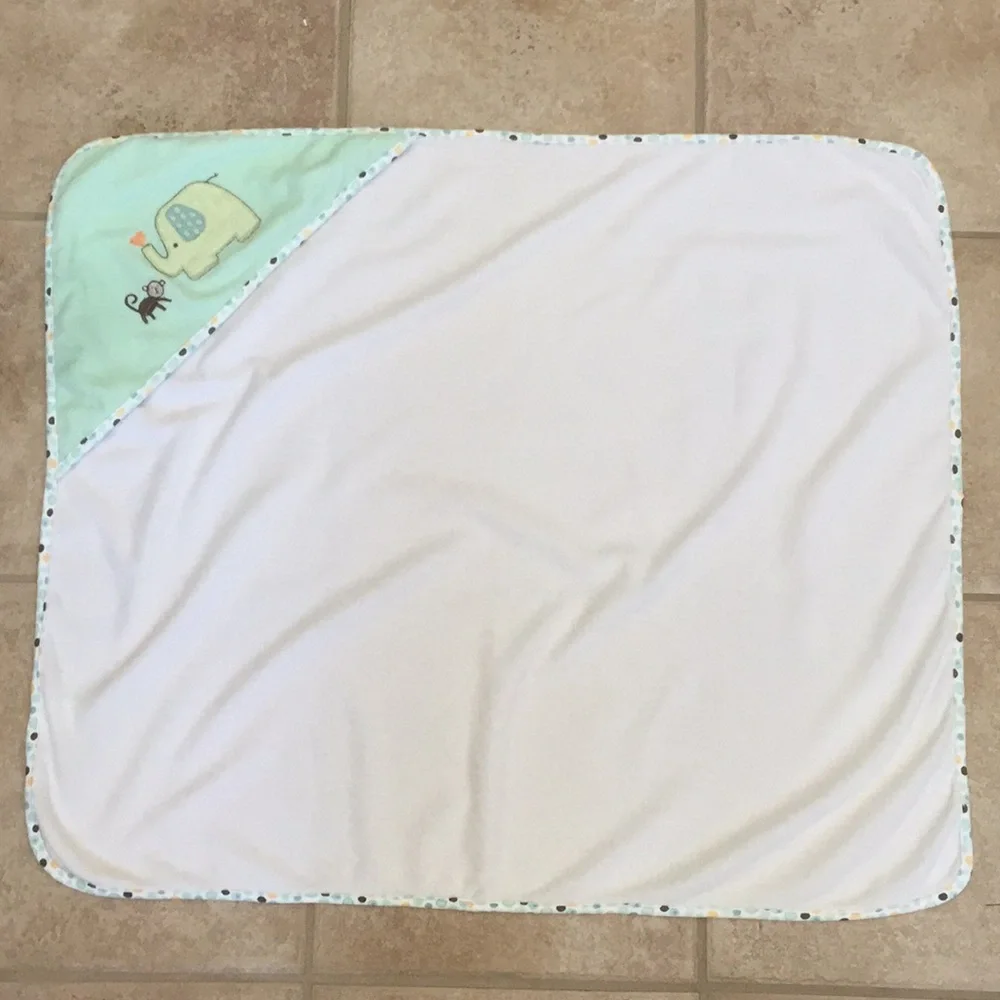 First Moments French Terry Hooded Bath Towels